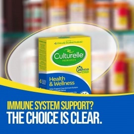 Culturelle Health & Wellness Daily Probiotic Supplement For Men & Women, Helps Support Your Immune System, Occasional Diarrhea, Gas & Bloating, 15 Billion CFUs, Non-GMO, 30 Count