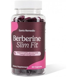 Santo Remedio Berberine, Dietary Supplement, Vegetarian, No Added Sugar, 60 Capsules, 30 Servings.