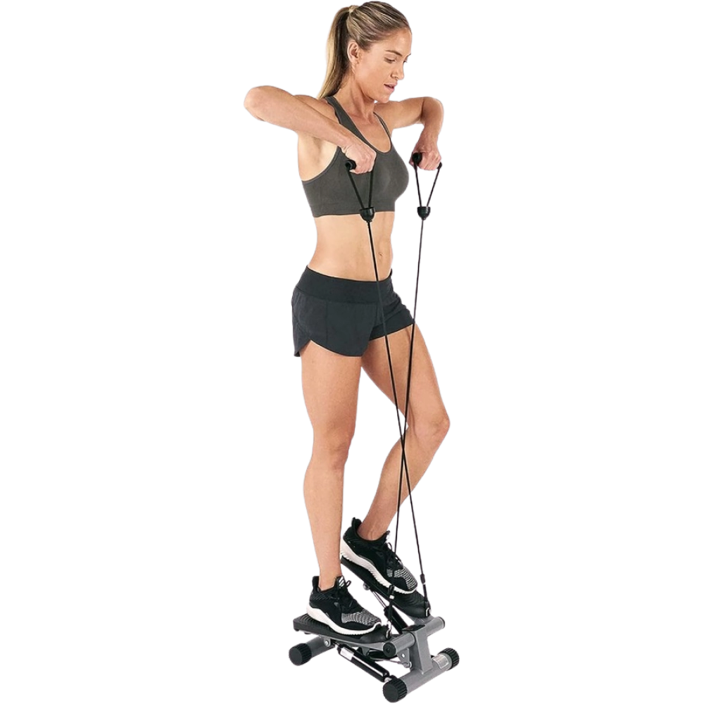 Sunny Health & Fitness Mini Stepper for Exercise Low-Impact Stair Step Cardio Equipment with Digital Monitor