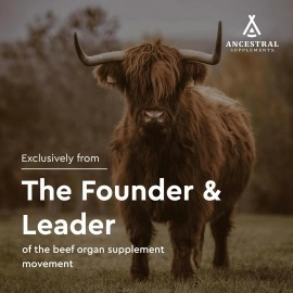 Ancestral Supplements Grass Fed Beef Liver Capsules, Supports Energy Production, Cleansing, Digestion, Immunity and Full Body Wellness, Non GMO, Freeze Dried Liver Support Supplement, 180 Capsules