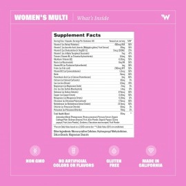 Health By Habit Womens Multi Supplement (60 Capsules) - 23 Essential Vitamins and Minerals, Supports General Health & Wellness, Non-GMO, Sugar Free